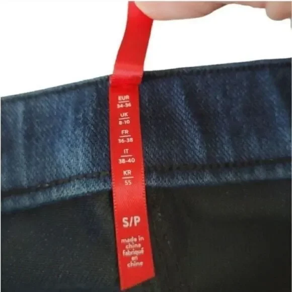 Spanx Jean-ish Ankle Leggings Denim Jeggings in Twilight Rinse Size Small (2/4) - Picture 8 of 12